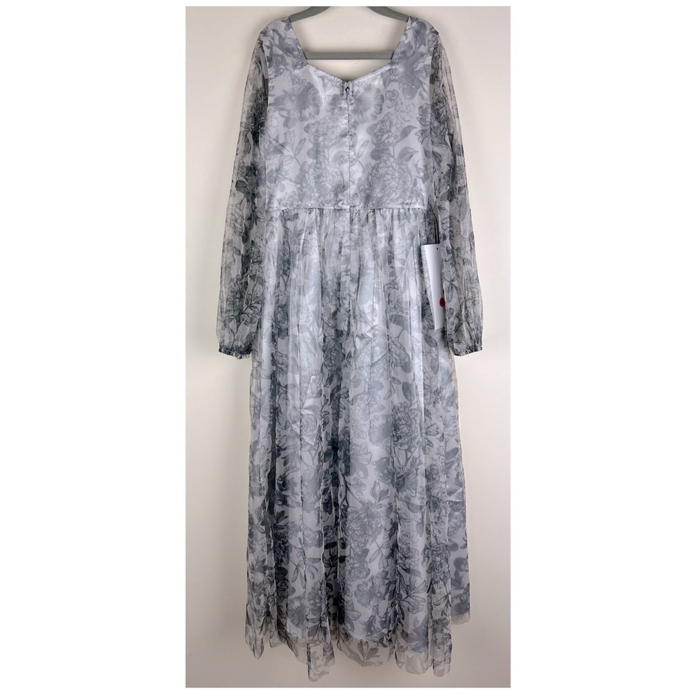 Joyfolie | Prairie Cottagecore Fairy Floral Layla Dress Grey Silver | 8 - Picture 5 of 11